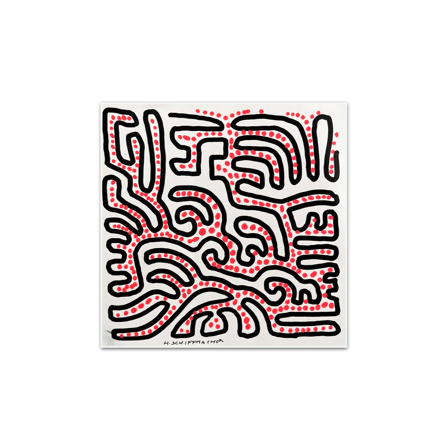 Schiffmacher's Original 'Pattern Study Dots' - Artwork - Straight from the Basement Collection