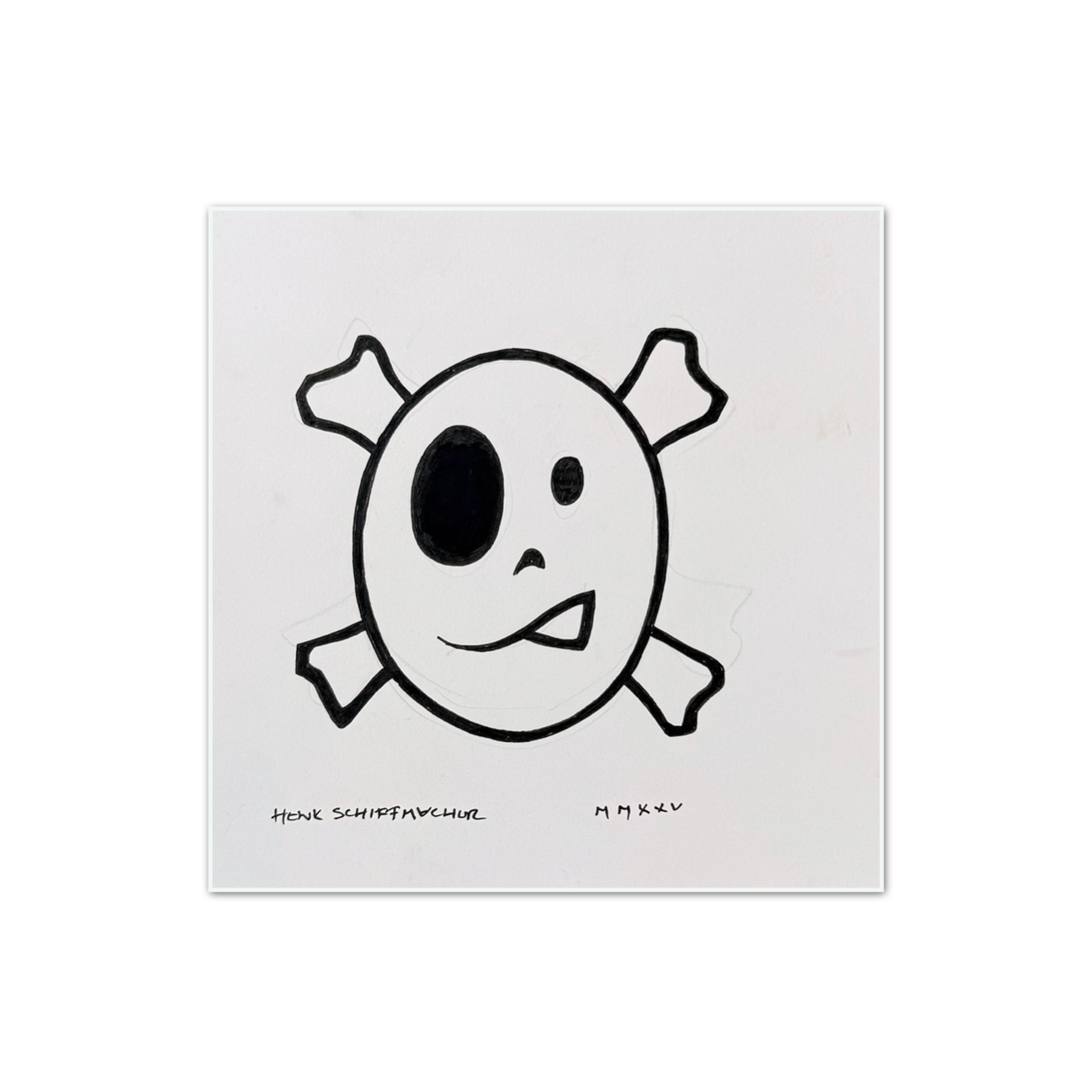 Schiffmacher's Original 'Signature Skull MMXXVI' - Artwork - Straight from the Basement Collection