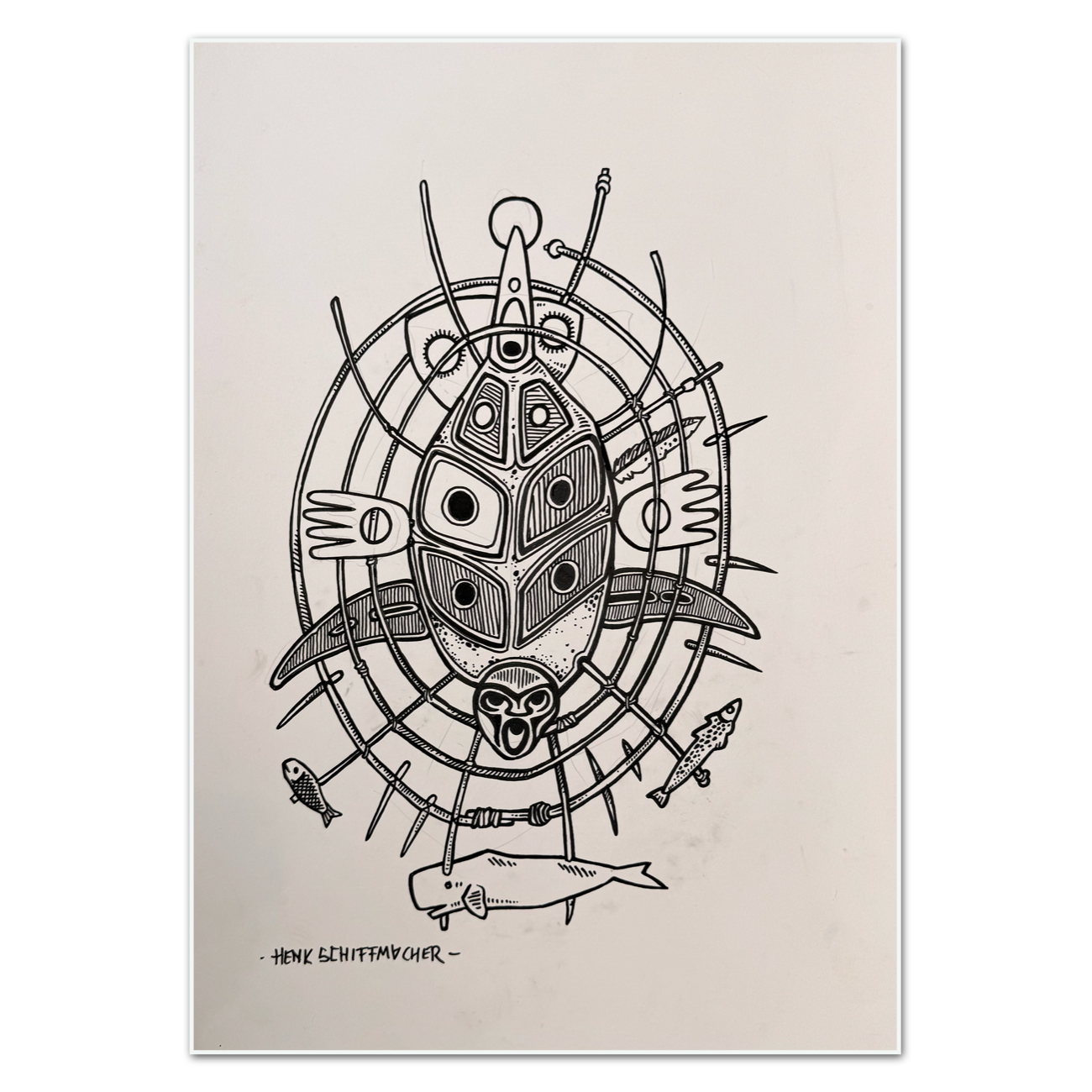 Schiffmacher's Original 'Ocean Shield' - Artwork - Straight from the Basement Collection