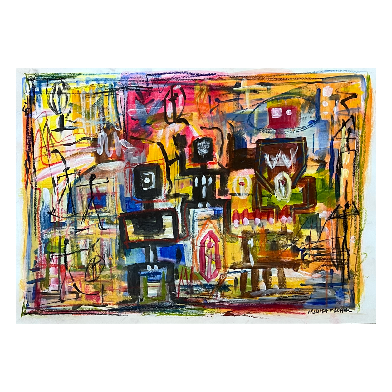 Schiffmacher's Original 'Schiff's Abstract' - Artwork - Straight from the Basement Collection
