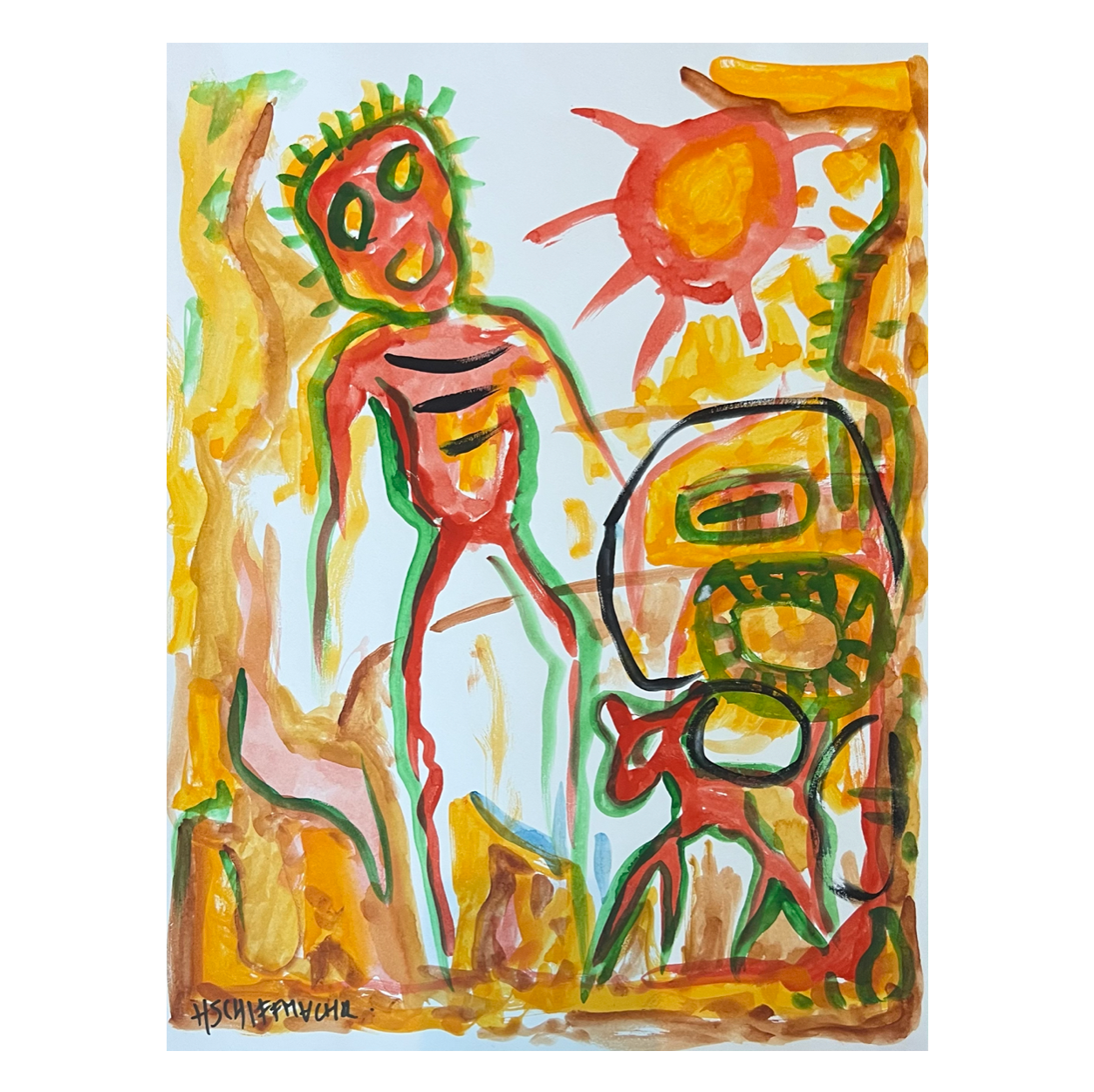 Schiffmacher's Original 'Man x Dog' - Artwork - Straight from the Basement Collection