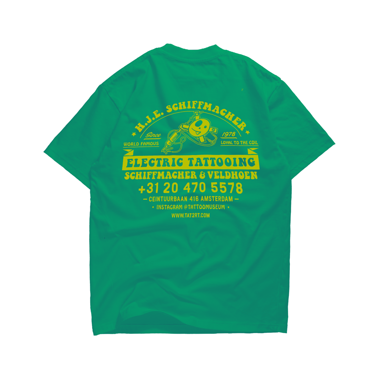 T-shirt Schiffmacher Electric Tattooing - Green