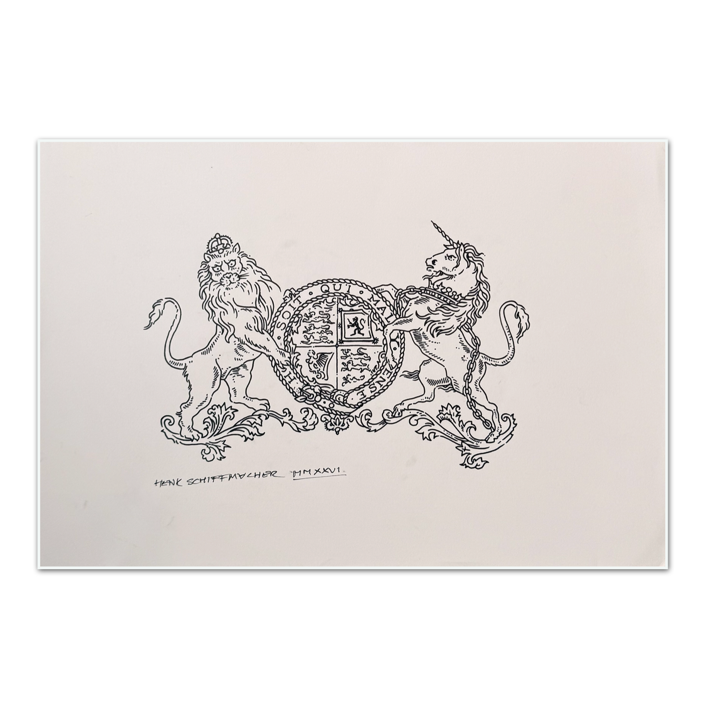 Schiffmacher's Original 'MMXXVI Lion & Horse' - Artwork - Straight from the Basement Collection
