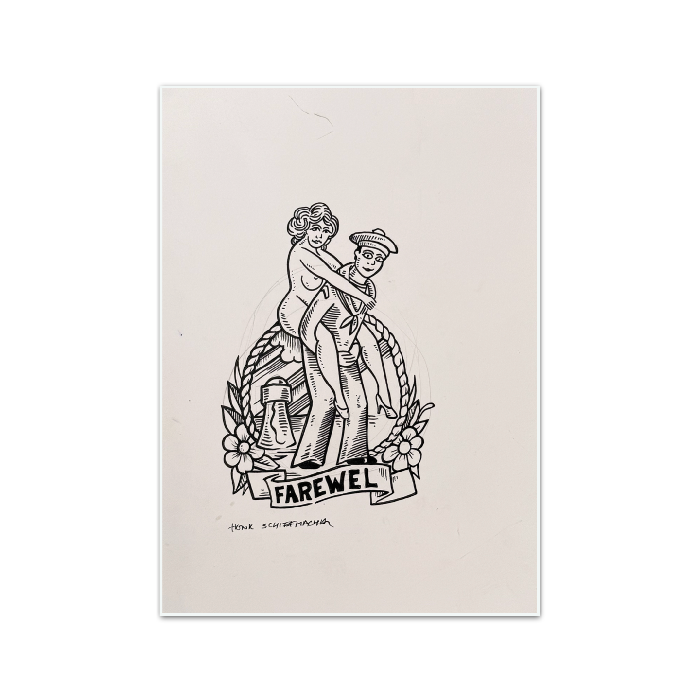 Schiffmacher's Original 'Farewel' - Artwork - Straight from the Basement Collection
