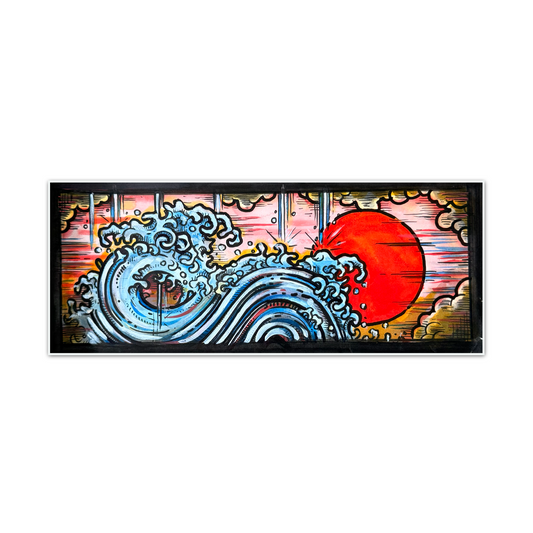 Schiffmacher's Original 'Red Sun & Water' - Artwork - Straight from the Basement Collection