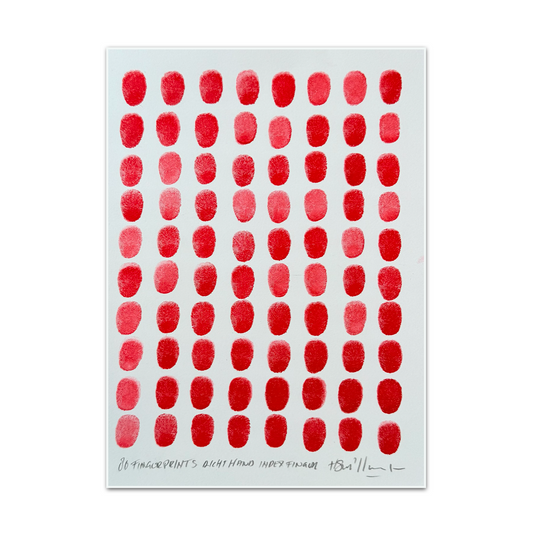 Schiffmacher's Original '80 Fingerprints, Righthand, Index Finger' - Artwork - Straight from the Basement Collection