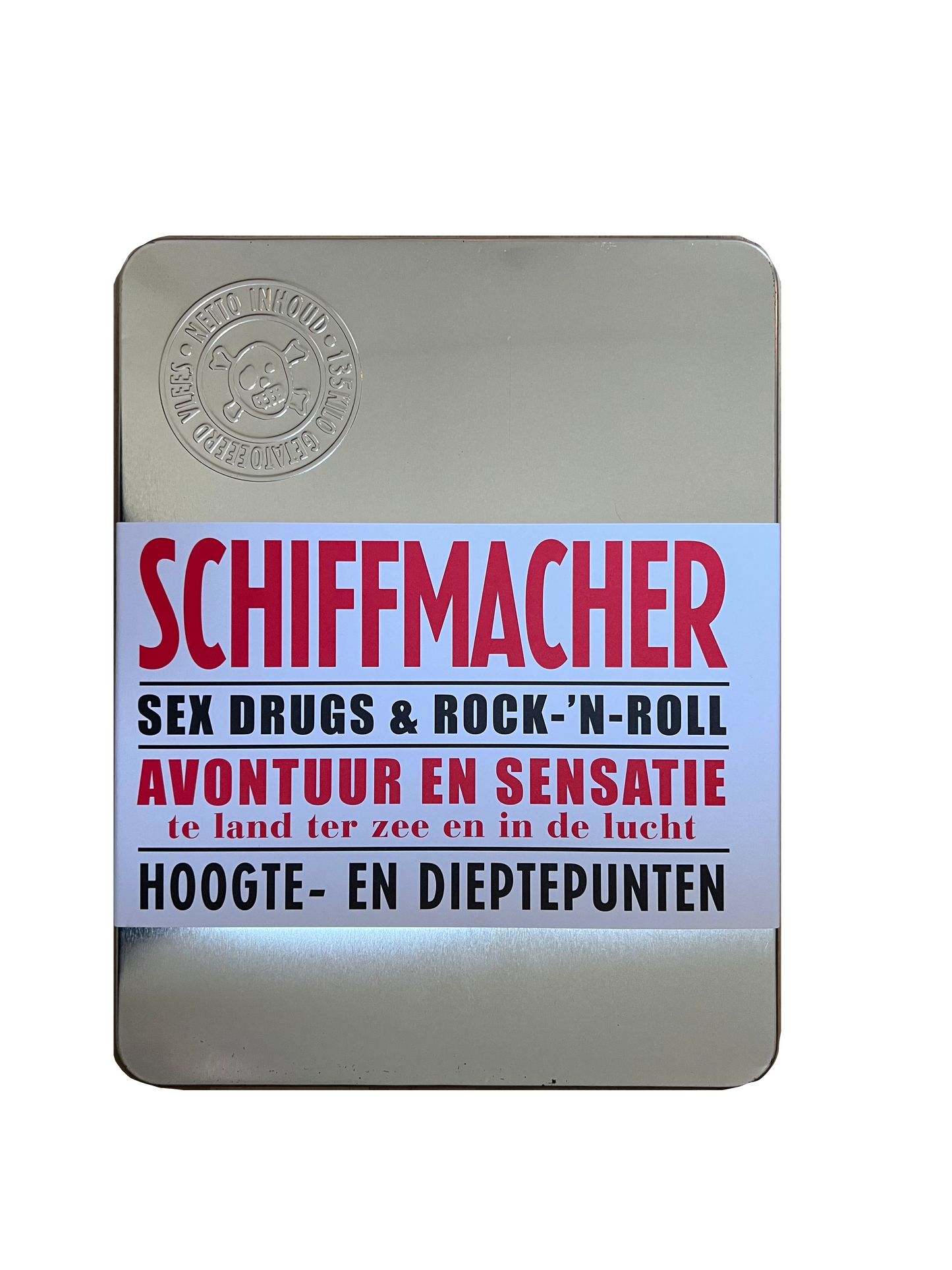 Sex Drugs & Rock 'N Roll "Avontuur en Sensatie" "Hoogte- en Dieptepunten" - Very Limited White Edition - Paperback Book with Metal Case