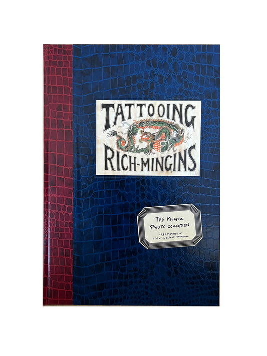 The Mingins Photo Collection "1.288 pictures of Early Western Tattooing" - Crocodile Leather Print Hardcover Book