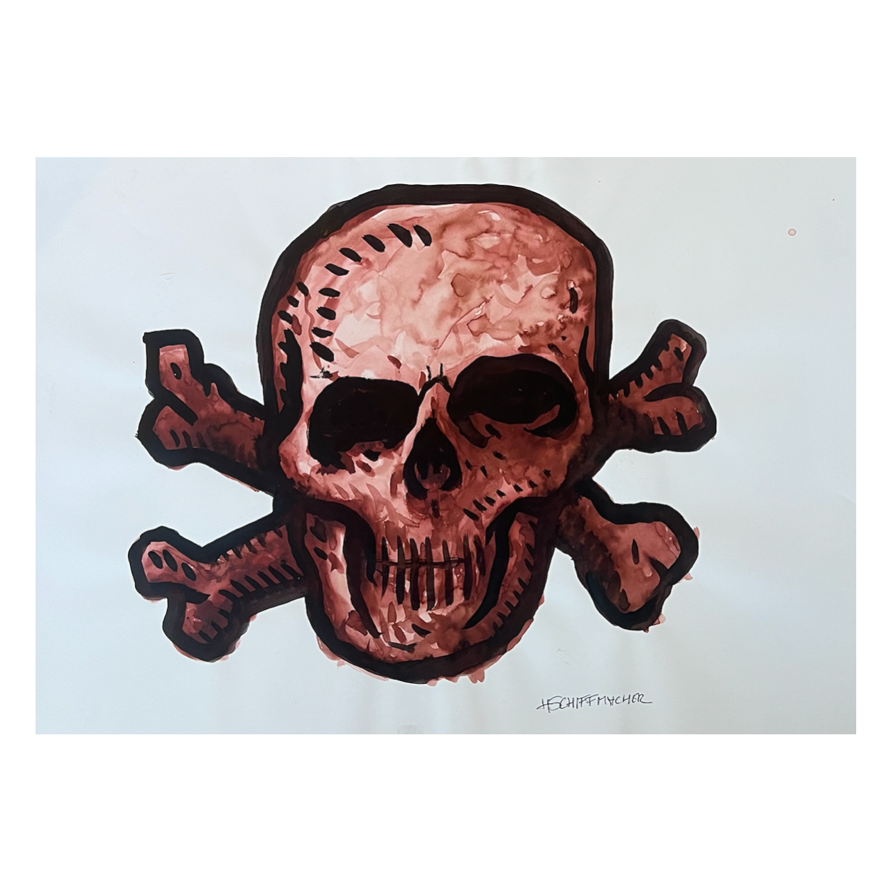 Schiffmacher's Original 'Bred Skull' - Artwork - Straight from the Basement Collection